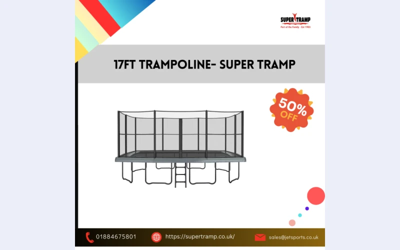 17ft Above Ground Trampolines for Sale - Super Tramp UK