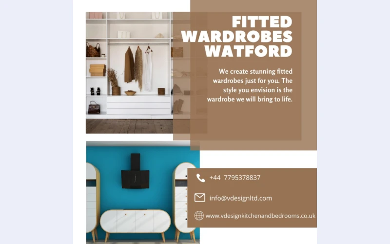 Get 20% Off Custom Fitted Wardrobes and More in Watford!