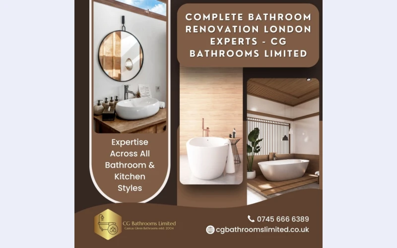 Complete Bathroom Renovation London Experts - CG Bathrooms Limited