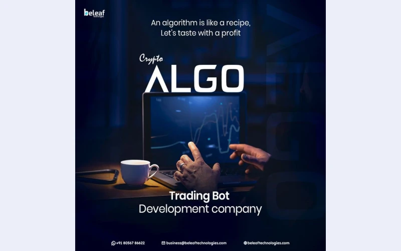 Crypto algo trading bot development company - beleaftechnologies