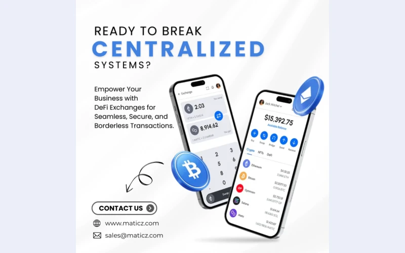 Launch Your Own Defi Exchange Platform with Maticz