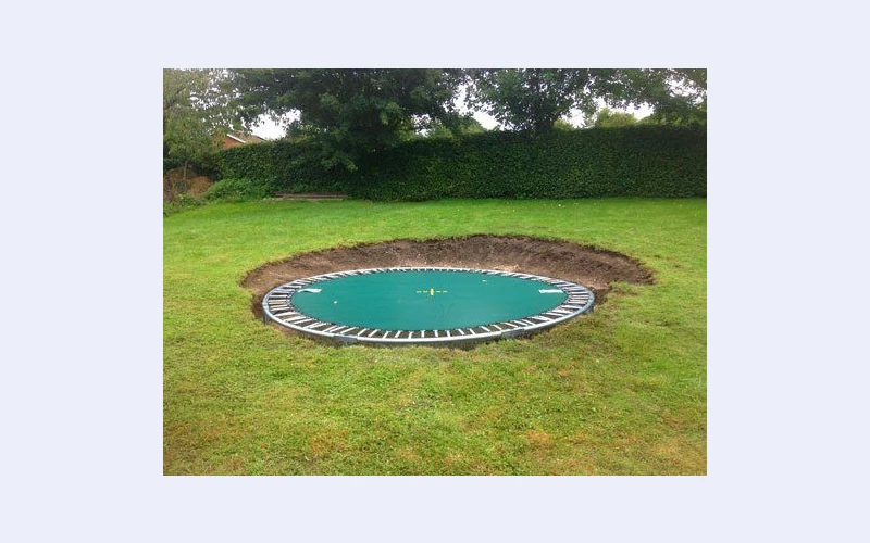 In Ground Trampolines – Flat-Fit Garden Bounce