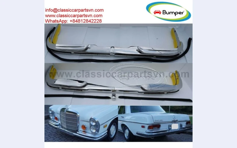 Mercedes W108 W109 EU Style Bumpers With Rubber
