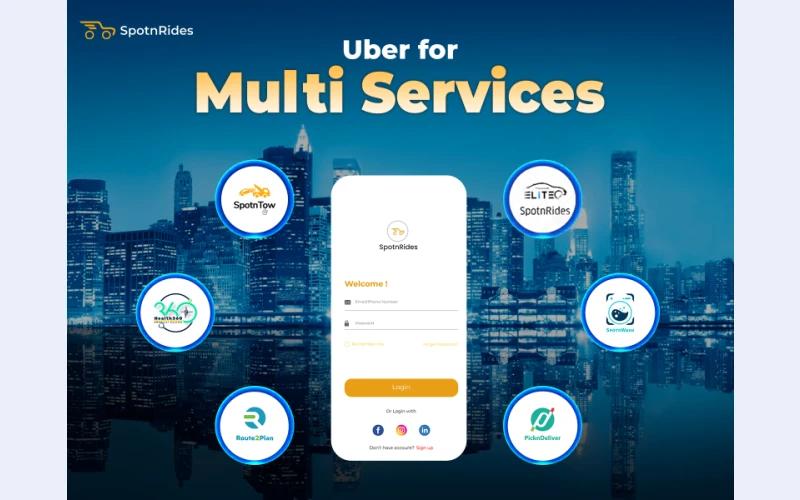 Next-Gen Uber for X App Development - SpotnRides