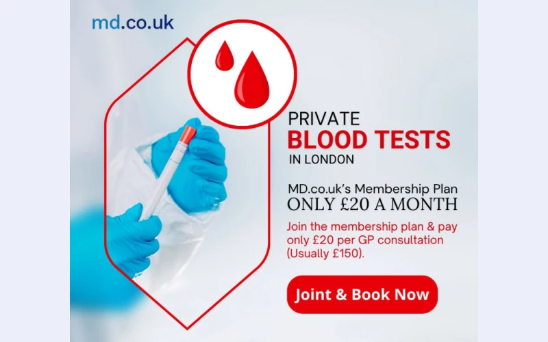 Private Blood Tests in London – Made Easy with MD.co.uk