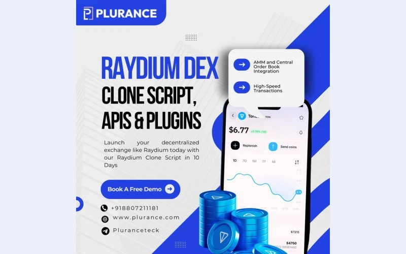 Boost Your launch of DEX platform with Plurance's Raydium Clone Script