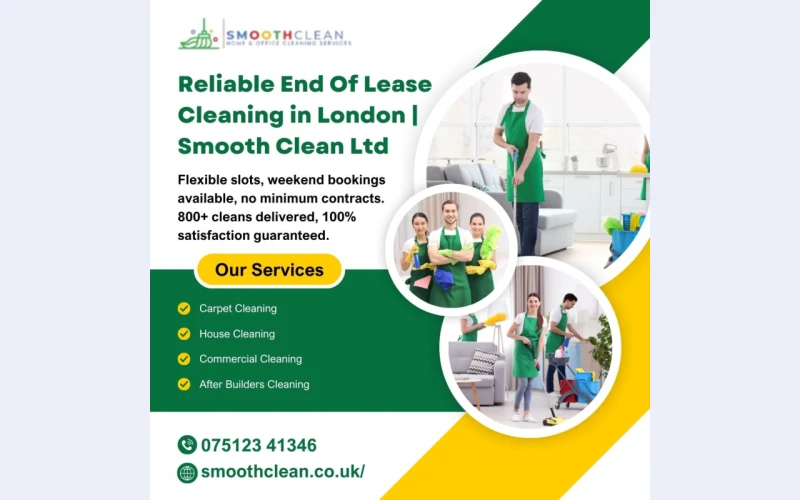Reliable End Of Lease Cleaning in London | Smooth Clean Ltd