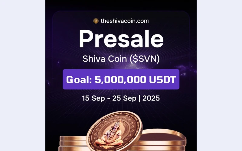 TheShivaCoin: Building Wealth with Purpose – Presale Begins Sept 15
