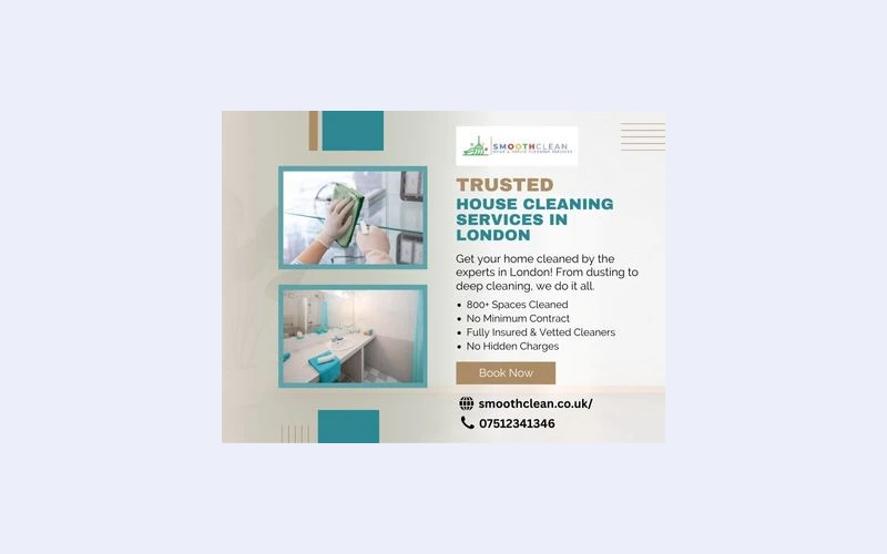 Trusted House Cleaning Services in London | Call - 075123 41346