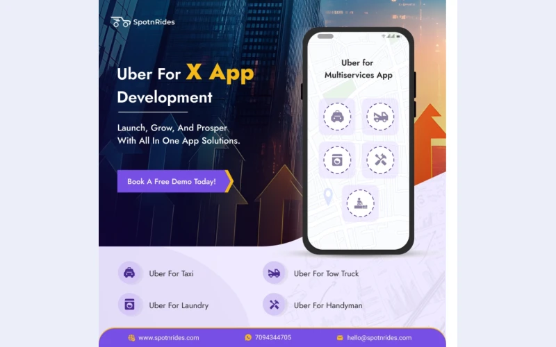 Next-Gen Uber for X App Development - SpotnRides