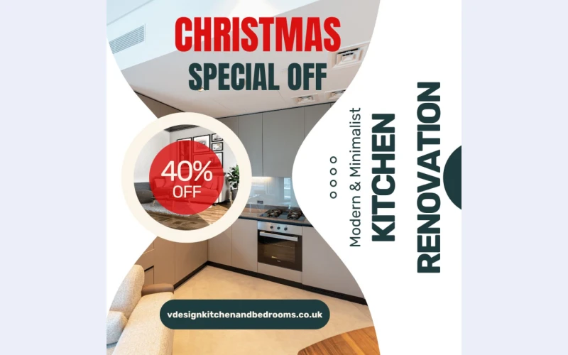 Christmas Kitchen Makeover: 40% OFF on Renovation & Refurbishment in London