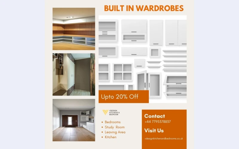 Contact VDesign for Built-In Wardrobes – Special Offers Await!