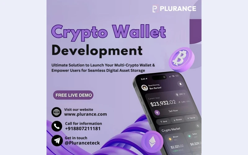 Your Vision, Our Wallet – Custom Crypto Wallet Development by Plurance