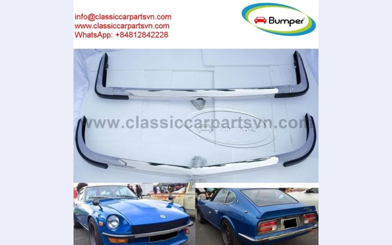 Datsun 240Z, 260Z 280Z bumper (1969-1978) with rubber trims