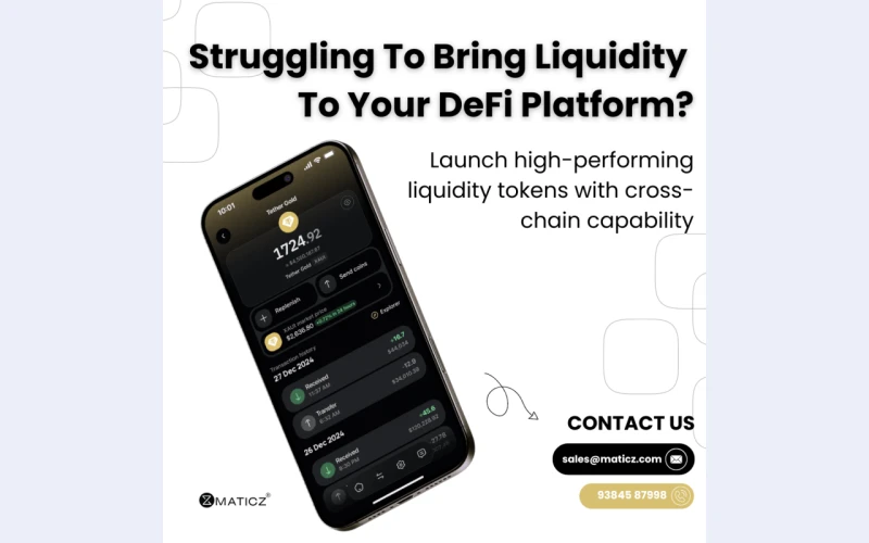 Launch Your Own DeFi Token with Maticz - The blockchain leader
