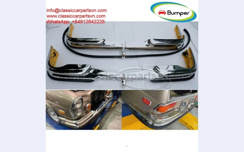 Mercedes W111 W112 low grille models 280SE 3,5L V8 Coupe/Convertible bumpers (1969-1971)