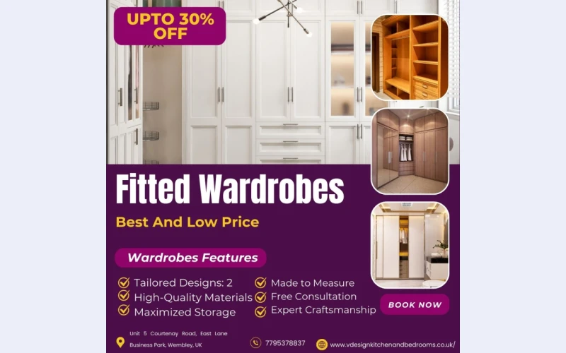 Upto 30% OFF on Bespoke Fitted Wardrobes in Milton Keynes – Limited Time Only!