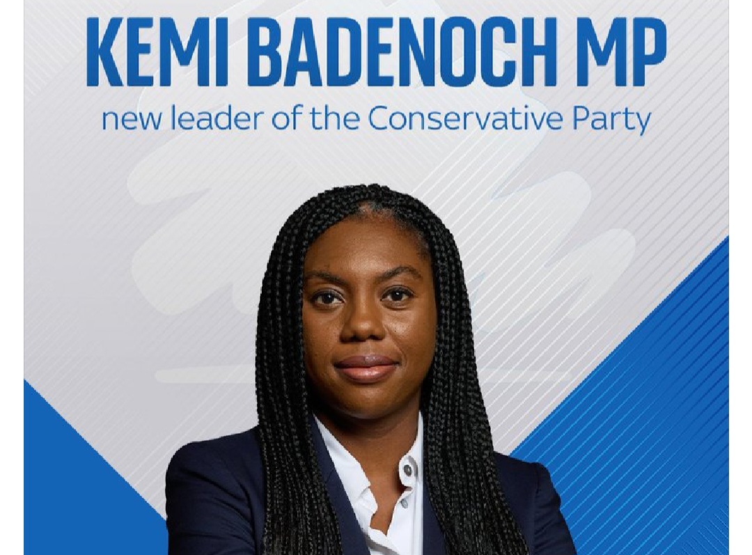 Kemi Badenoch Elected New UK Conservative Party Leader