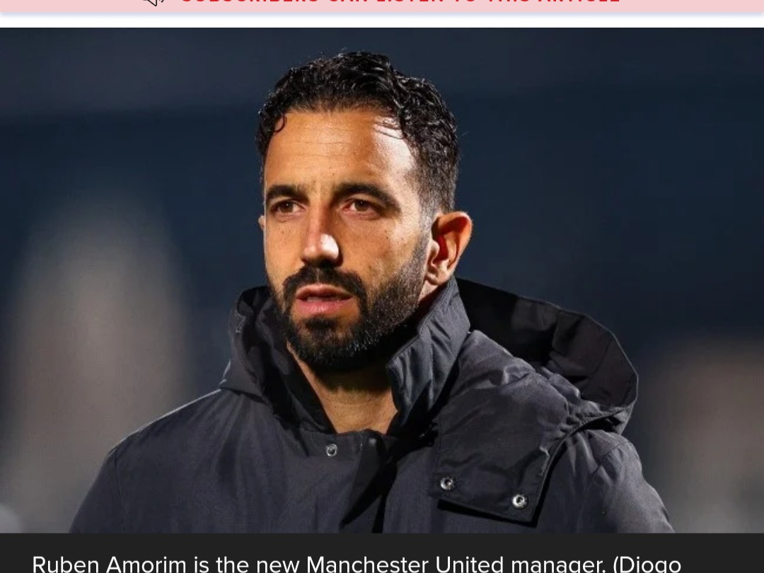 Ruben Amorim Named New Manchester United Manager for 2027